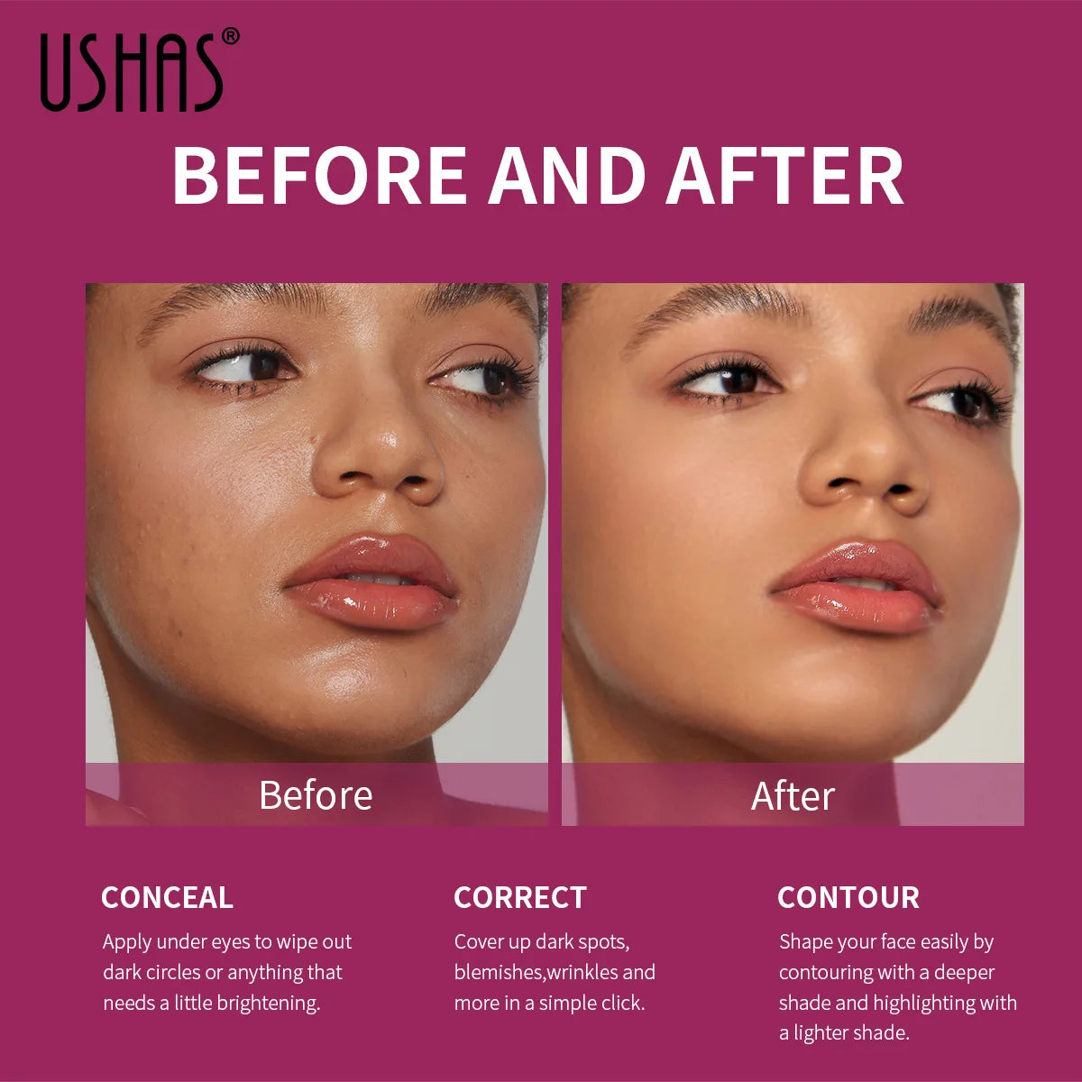 Éponge à maquillage pour fond de teint liquide mat, contrôle de l'huile, longue tenue, crème BB waterproof et éclaircissante.