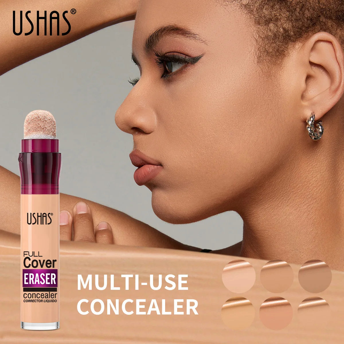 Éponge à maquillage pour fond de teint liquide mat, contrôle de l'huile, longue tenue, crème BB waterproof et éclaircissante.